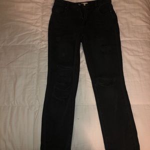 Black ripped Pacsun mom jeans